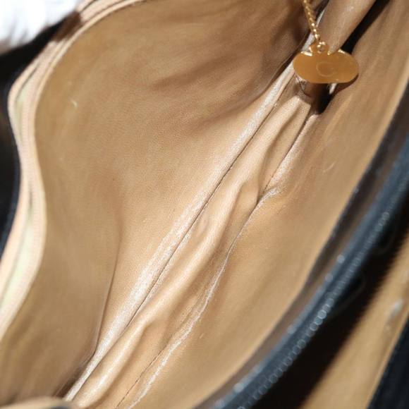 CELINE Hand Bag Leather Black Auth 68292 - Picture 12 of 16